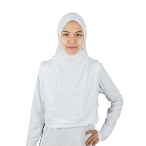 Hooda Hijab for Dry & Wet Use (with Zipper Pocket)