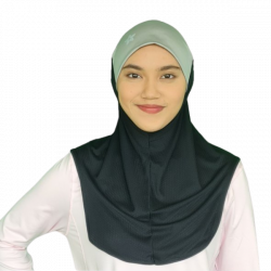 Sports Hijab with Colored Headband