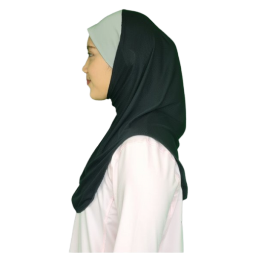 Sports Hijab with Colored Headband