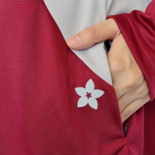 Baju Sukan Peplum with Poket Berzip