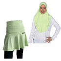 COMBO Airy Sports Hijab & High Waist Airy Sports Skirt Color