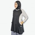 Tunic Sports Top with Zipper Pockets